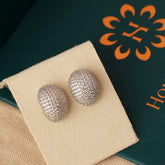 Diamond Oval Earrings